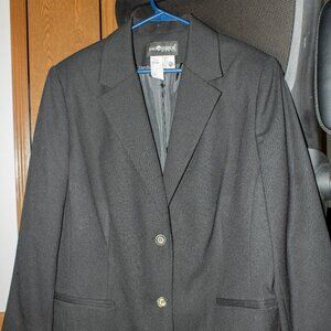 Sag Harbor Woman Wool Blazer Black 16W Style F24042